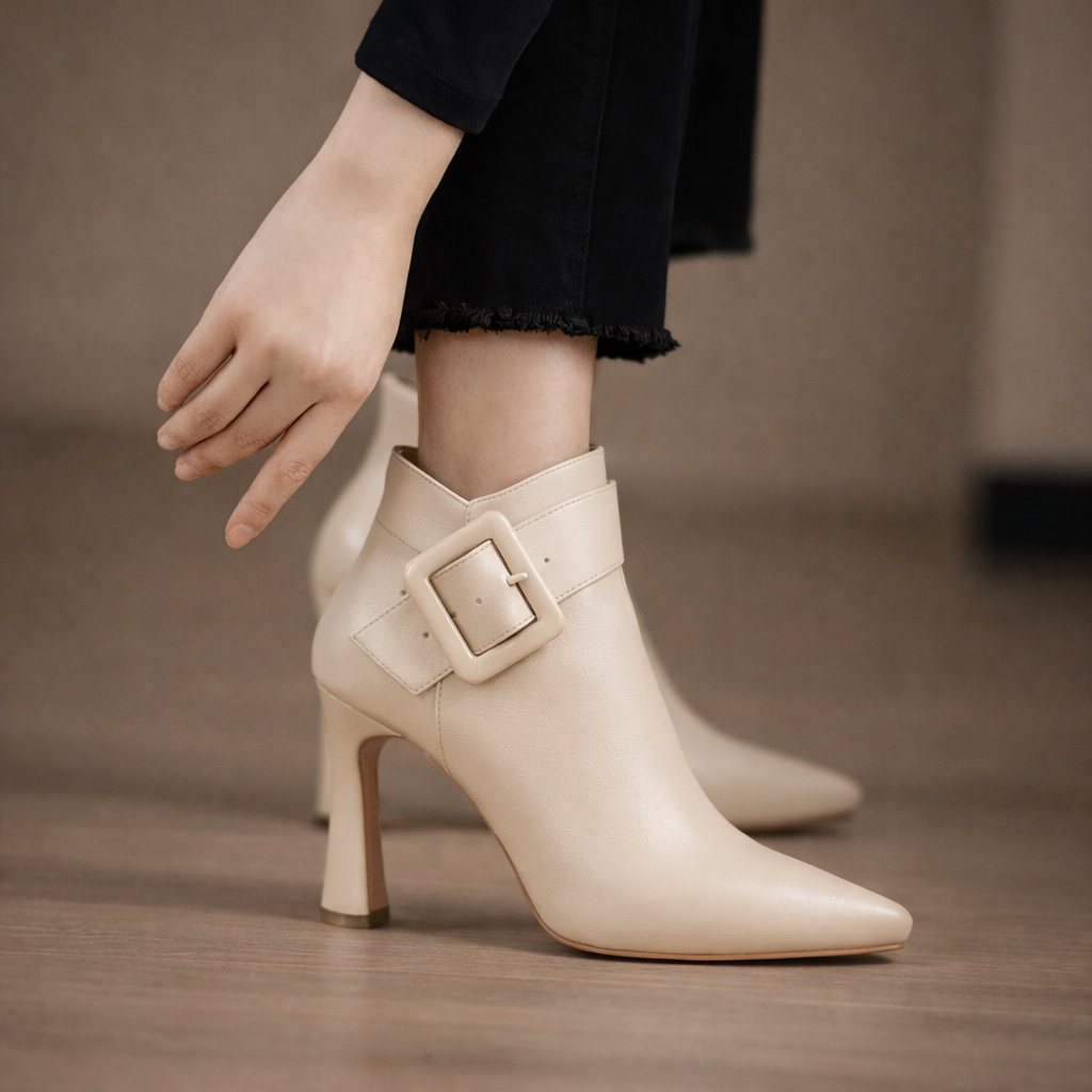 Annavi – Eleganckie botki z klamrą